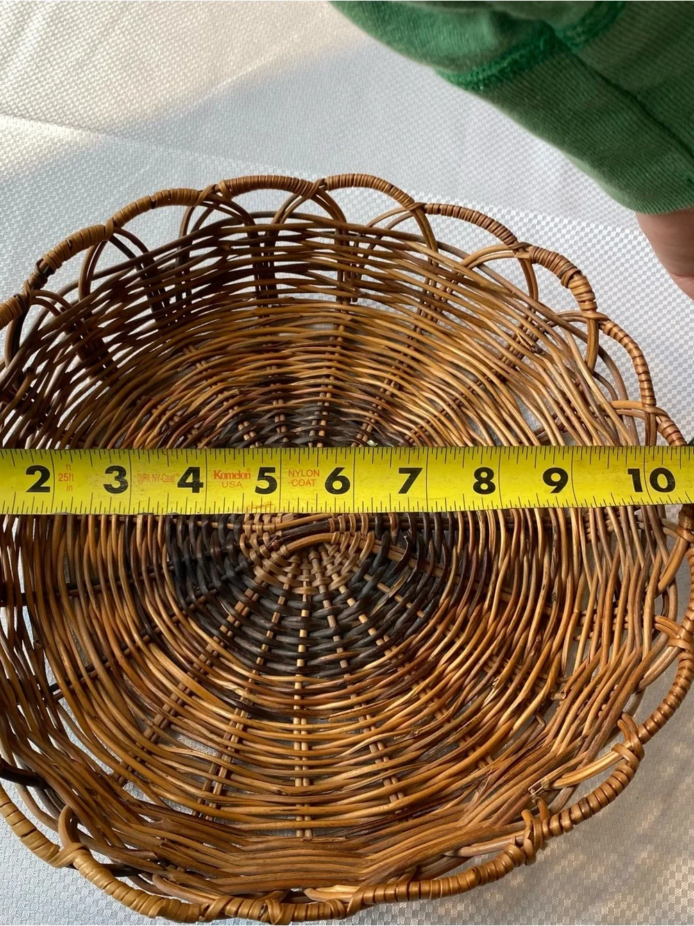 Woven Rattan Decorative Basket - Brown